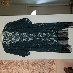 NWOT Green Lace Kimono